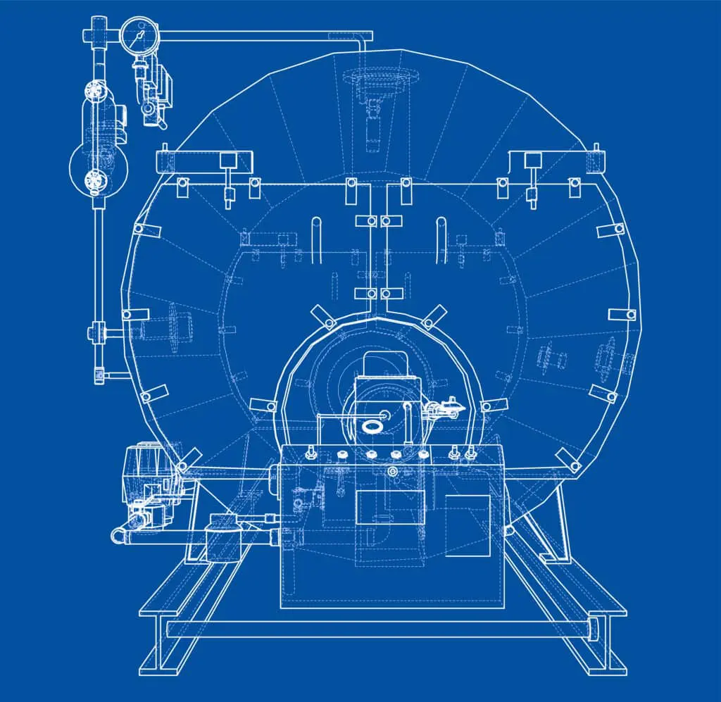 components of a boiler